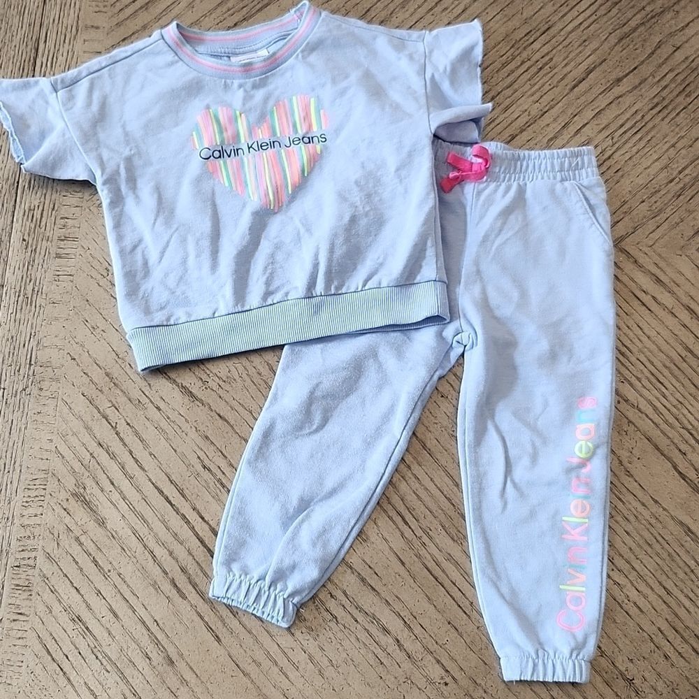 3T light blue jogger set Calvin Klein